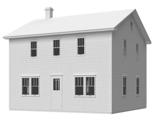 Maison Rectangulaire_Perspective