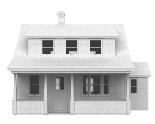 Maison Lucarne Rampante_Élévation Maison Lucarne Rampante_Élévation