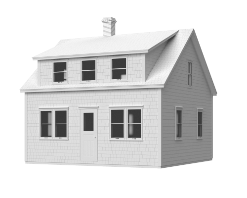 Maison Lucarne Rampante_Perspective Maison Lucarne Rampante_Perspective